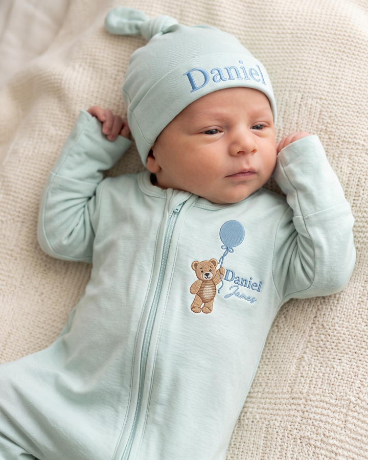 Gerippte Babykleidung mit individuellem Foto - Weich &amp; Skizzenhaft