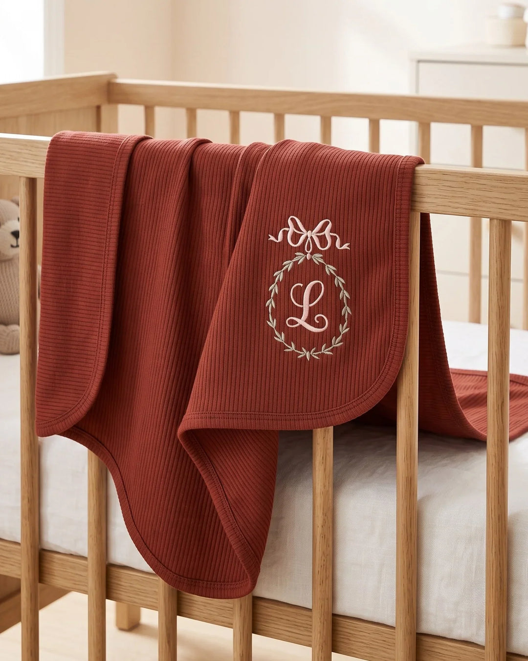 Gerippte Babykleidung mit individuellem Foto - Weich &amp; Skizzenhaft