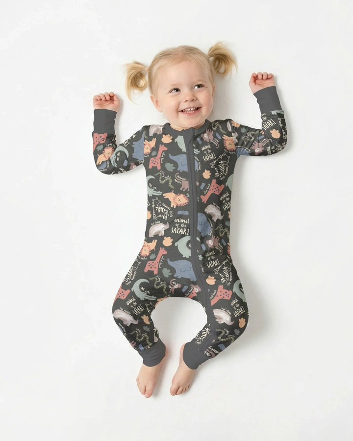 Funny African Animals Bamboo Convertible Zippy