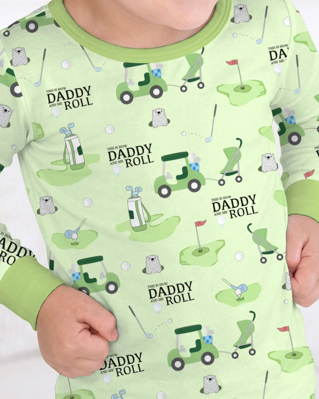 Daddy Golf Team Bamboo Two Piece Long Sleeve Pajama Set