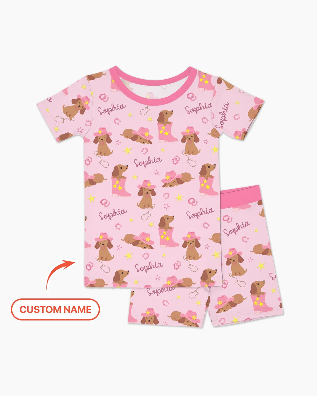 Zweiteiliges Pyjama-Set mit kurzen Ärmeln und Shorts im Sommer-Design