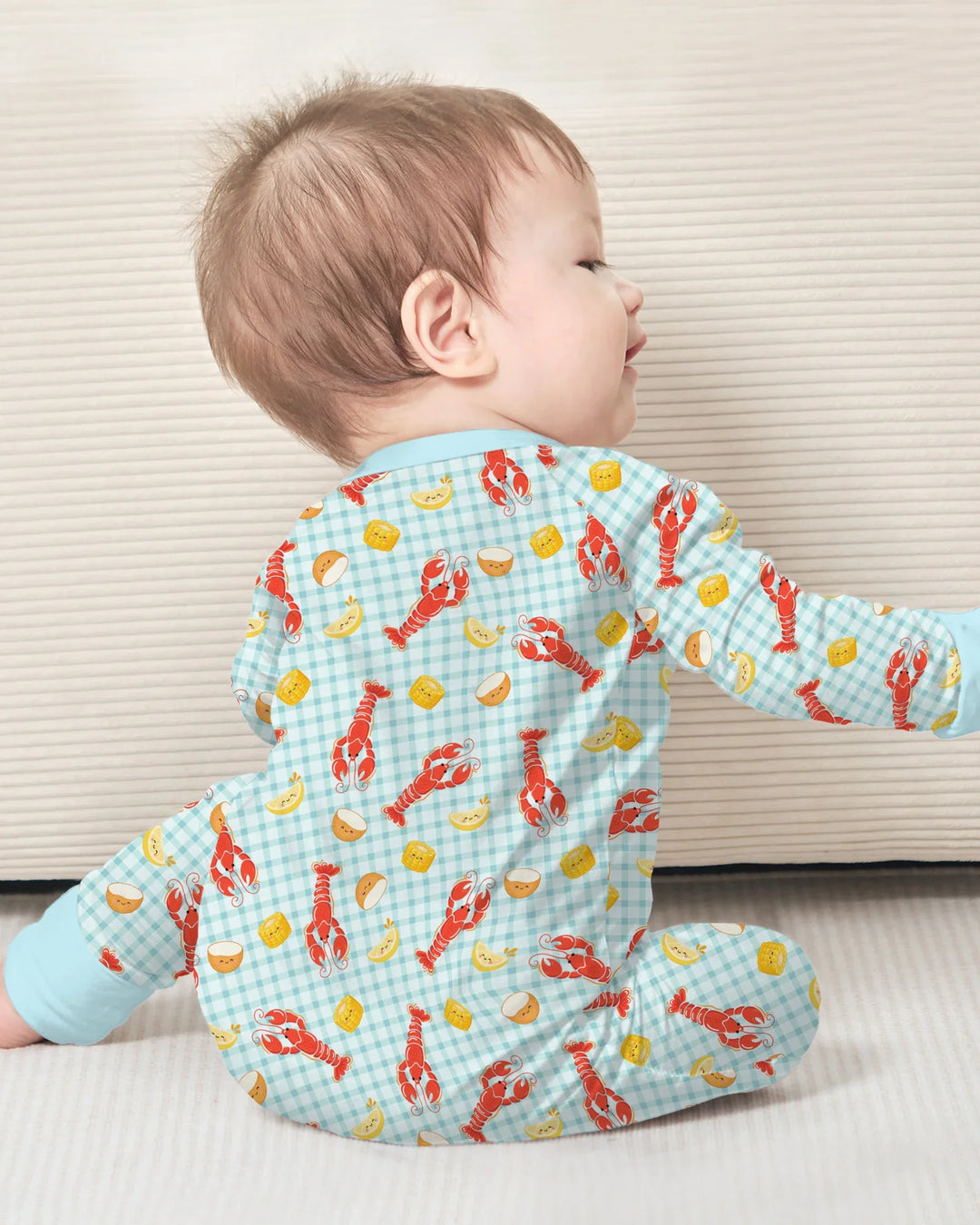 Gerippte Babykleidung mit individuellem Foto - Weich &amp; Skizzenhaft