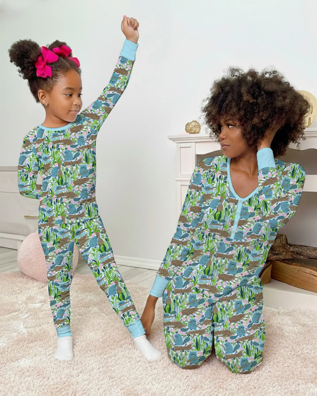 Little Dam Builders Bambus Pyjama Set für Frauen