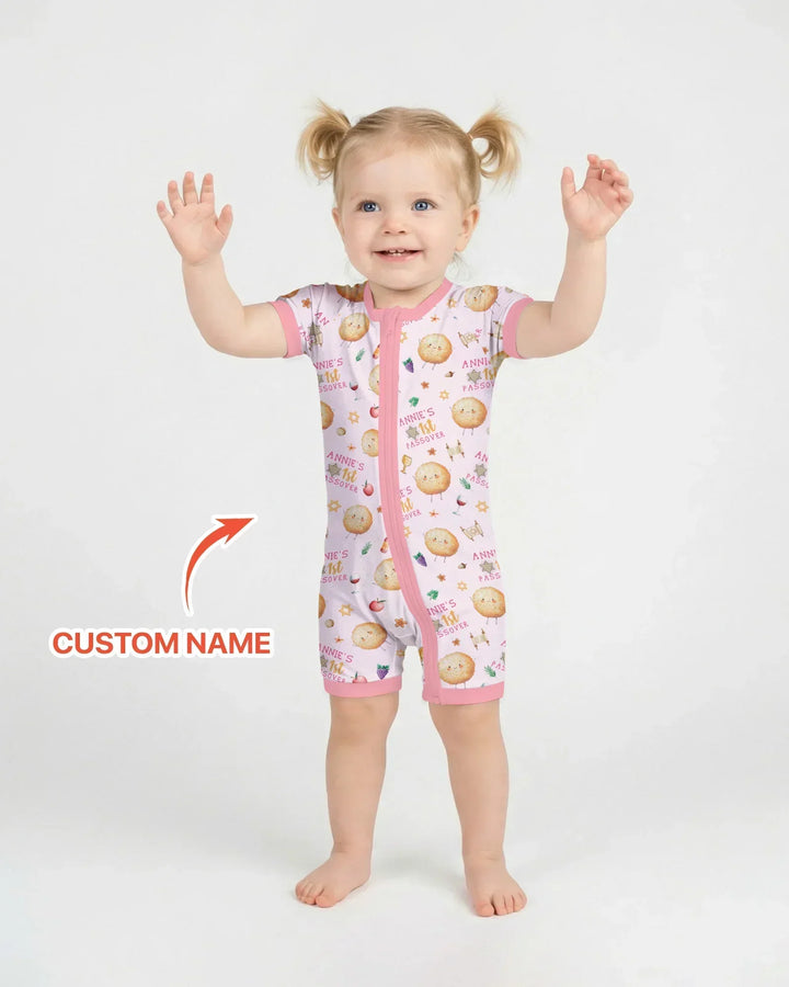 Custom Name 1st Passover Bamboo Shorty Zippy