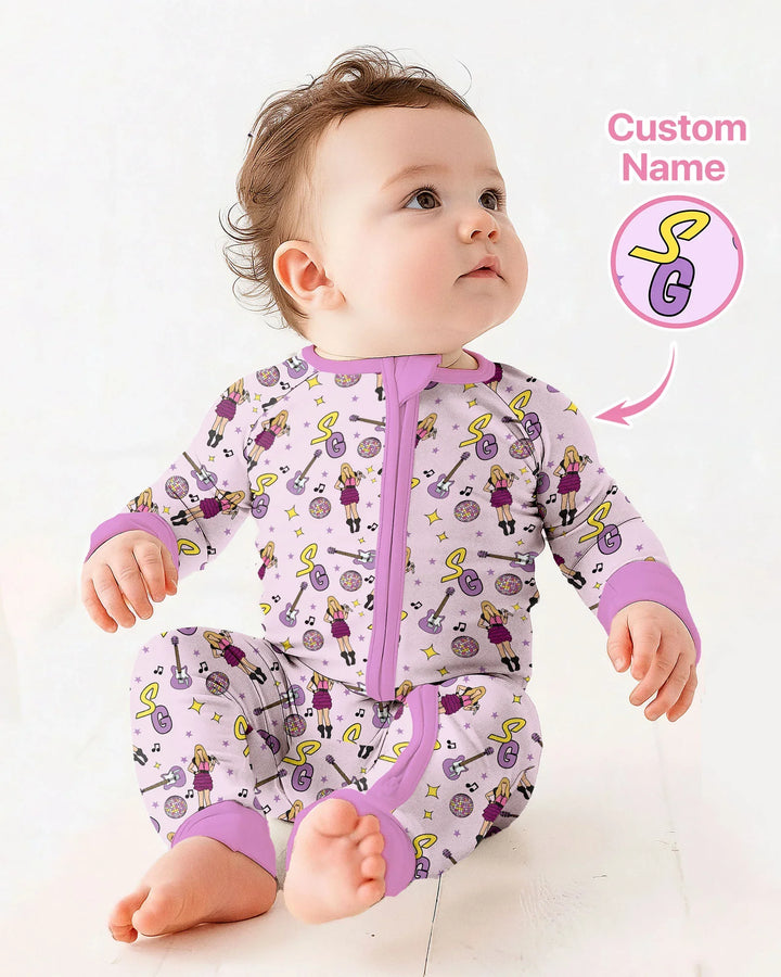 Gerippte Babykleidung mit individuellem Foto - Weich &amp; Skizzenhaft