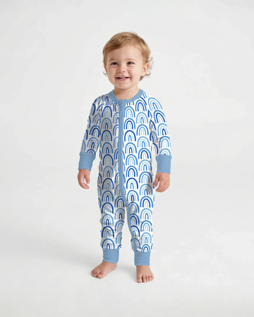 Gerippte Babykleidung mit individuellem Foto - Weich &amp; Skizzenhaft