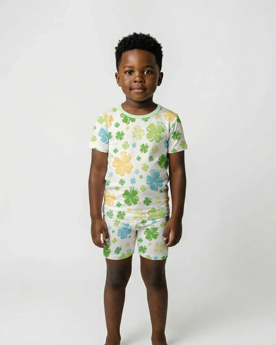Zweiteiliges, kurzärmliges Pyjama-Set mit Marienkäfern