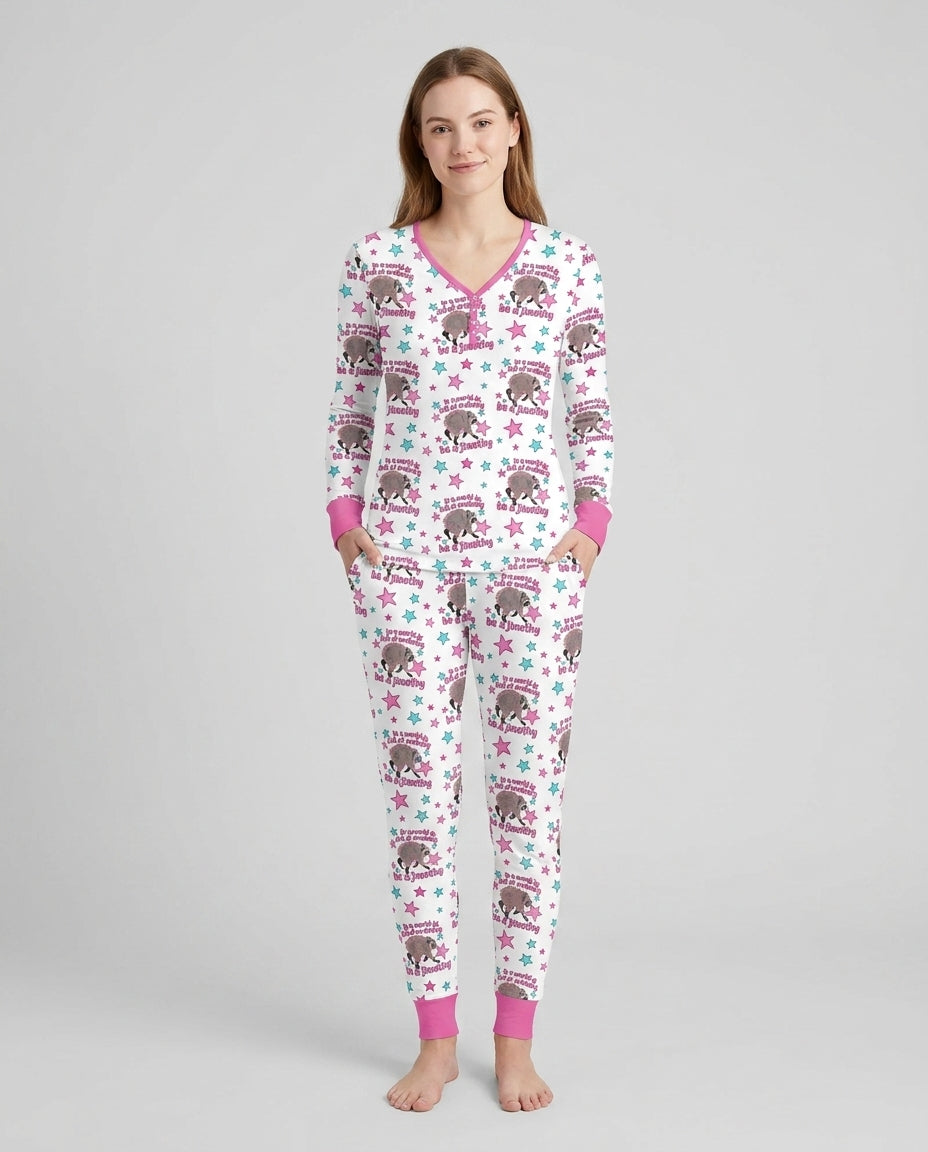 In A World Full Of Ordinary Be A Jimothy Bamboo Women Pajama Set