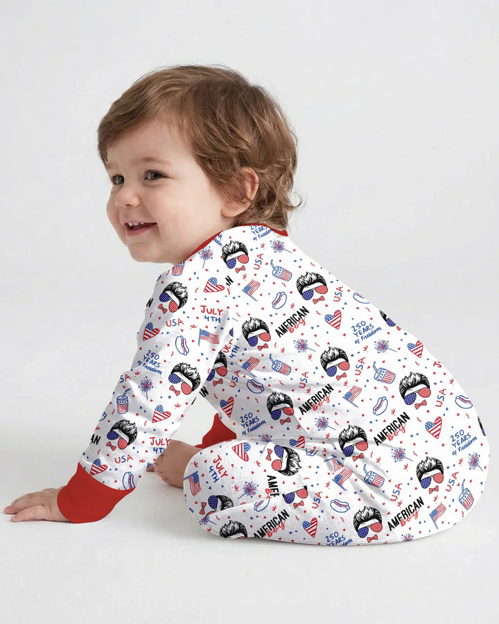 Gerippte Babykleidung mit individuellem Foto - Weich &amp; Skizzenhaft