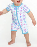Hamsa Heart Guardians Family Matching Bamboo Shorty Zippy