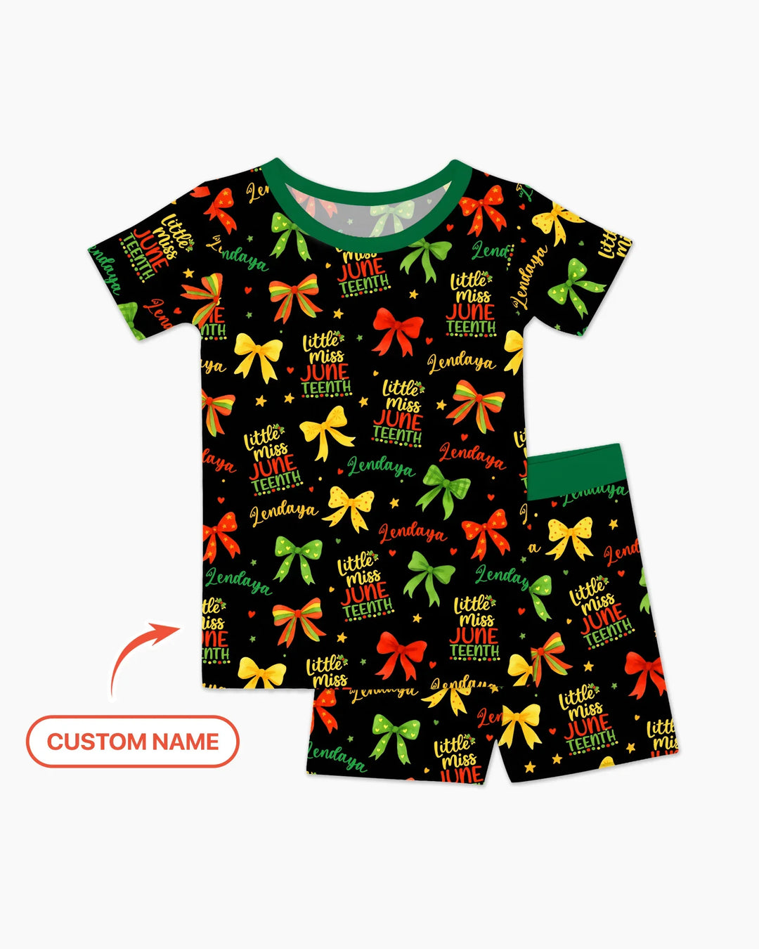 Zweiteiliges Pyjama-Set mit kurzen Ärmeln und Shorts im Sommer-Design