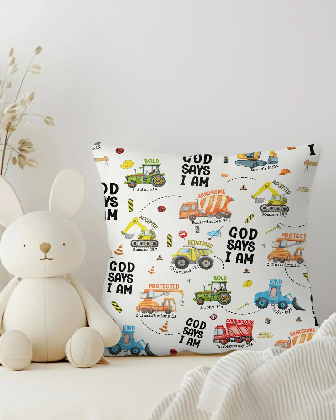 God Says I Am Boy Bamboo Pillow Case