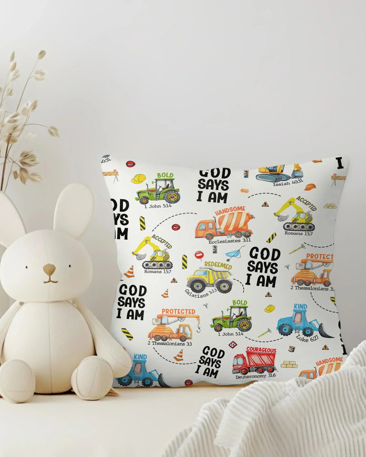 God Says I Am Boy Bamboo Pillow Case