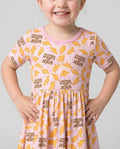 Chicken Nuggets and Jesus Family Matching Bamboo Twirl Dress