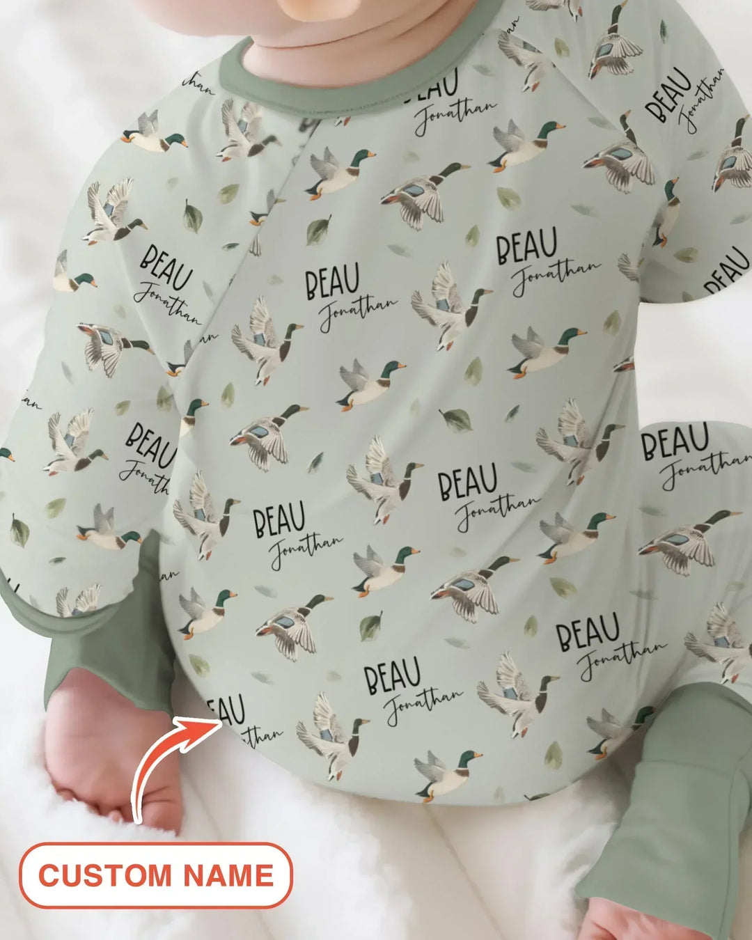 Gerippte Babykleidung mit individuellem Foto - Weich &amp; Skizzenhaft