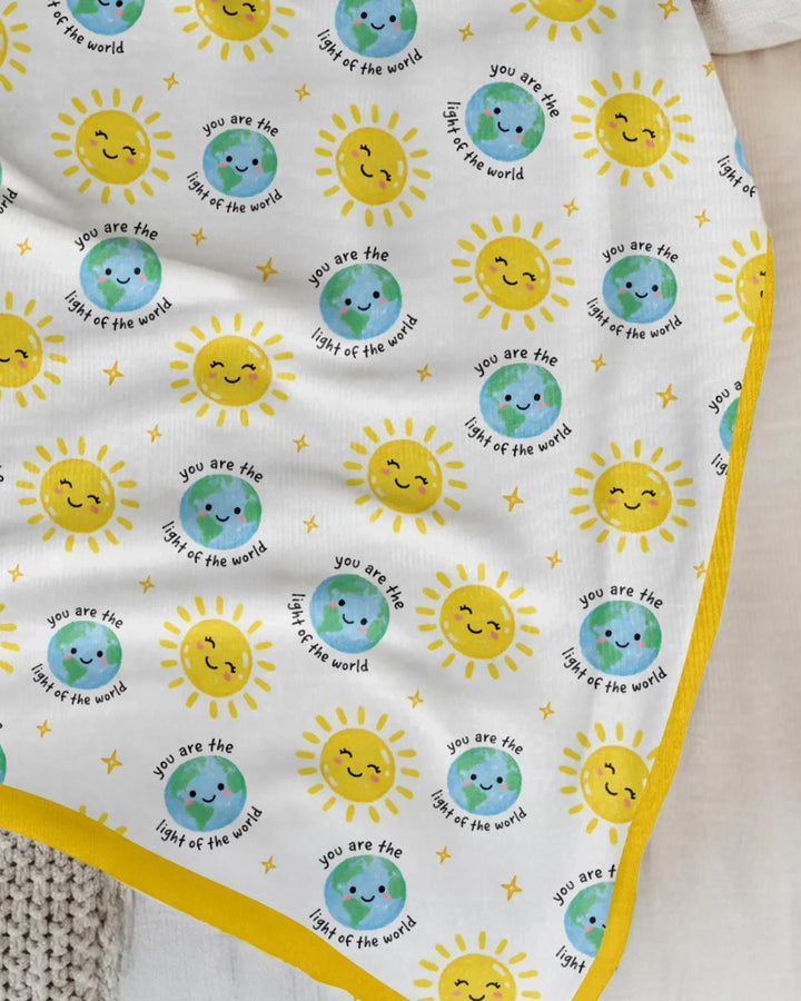 Matthew 5:14 Light of the World Bamboo Blanket