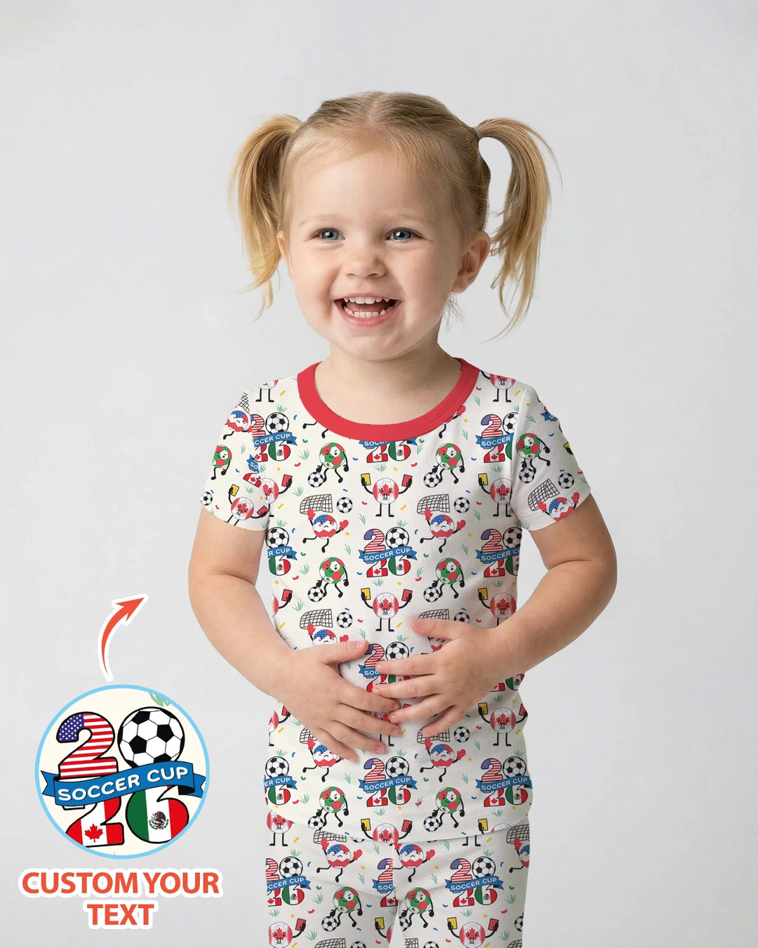 Zweiteiliges, kurzärmliges Pyjama-Set mit Marienkäfern