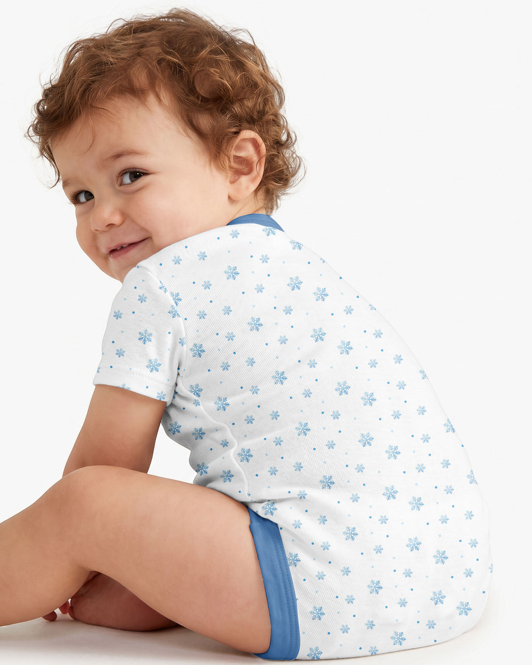 Snow Baby Christmas Bamboo Bodysuit