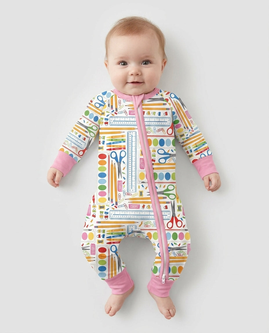 Gerippte Babykleidung mit individuellem Foto - Weich &amp; Skizzenhaft