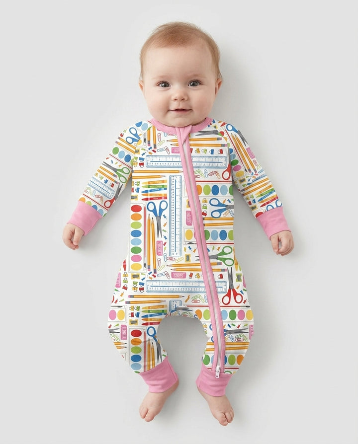 Gerippte Babykleidung mit individuellem Foto - Weich &amp; Skizzenhaft