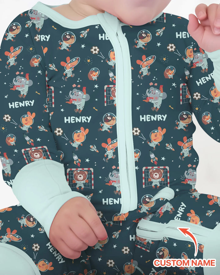 Gerippte Babykleidung mit individuellem Foto - Weich &amp; Skizzenhaft