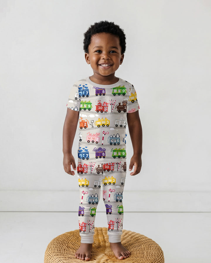 Zweiteiliges, kurzärmliges Pyjama-Set mit Marienkäfern