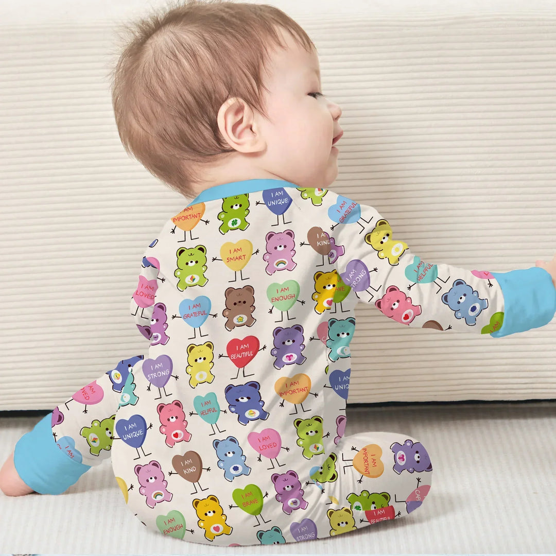 Gerippte Babykleidung mit individuellem Foto - Weich &amp; Skizzenhaft