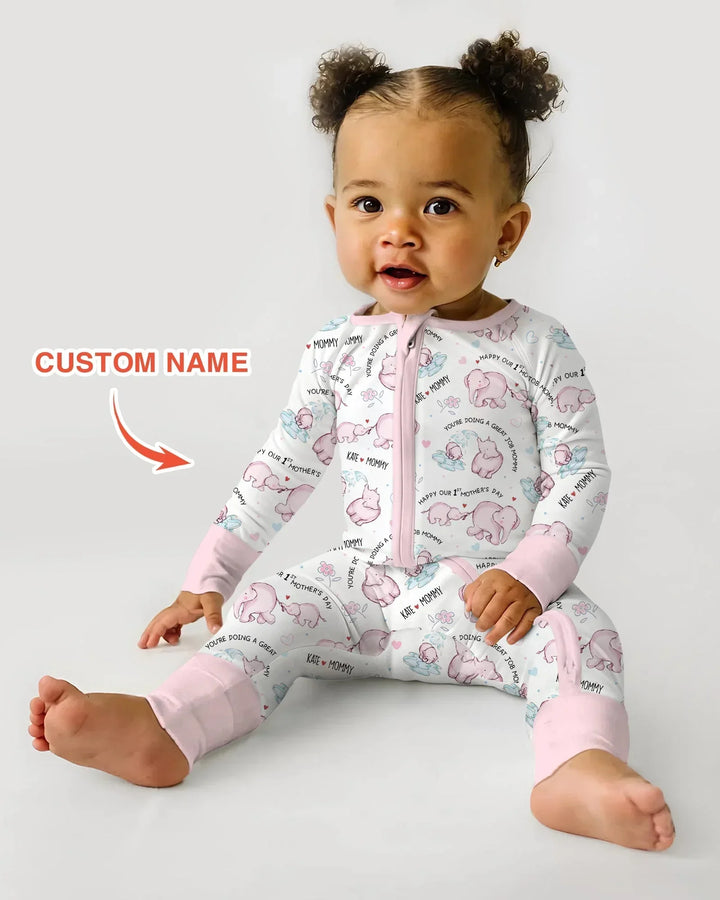 Gerippte Babykleidung mit individuellem Foto - Weich &amp; Skizzenhaft