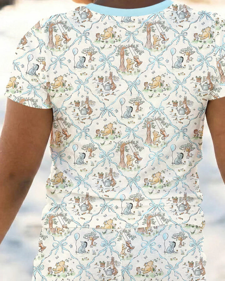 Zweiteiliges, kurzärmliges Pyjama-Set mit Marienkäfern