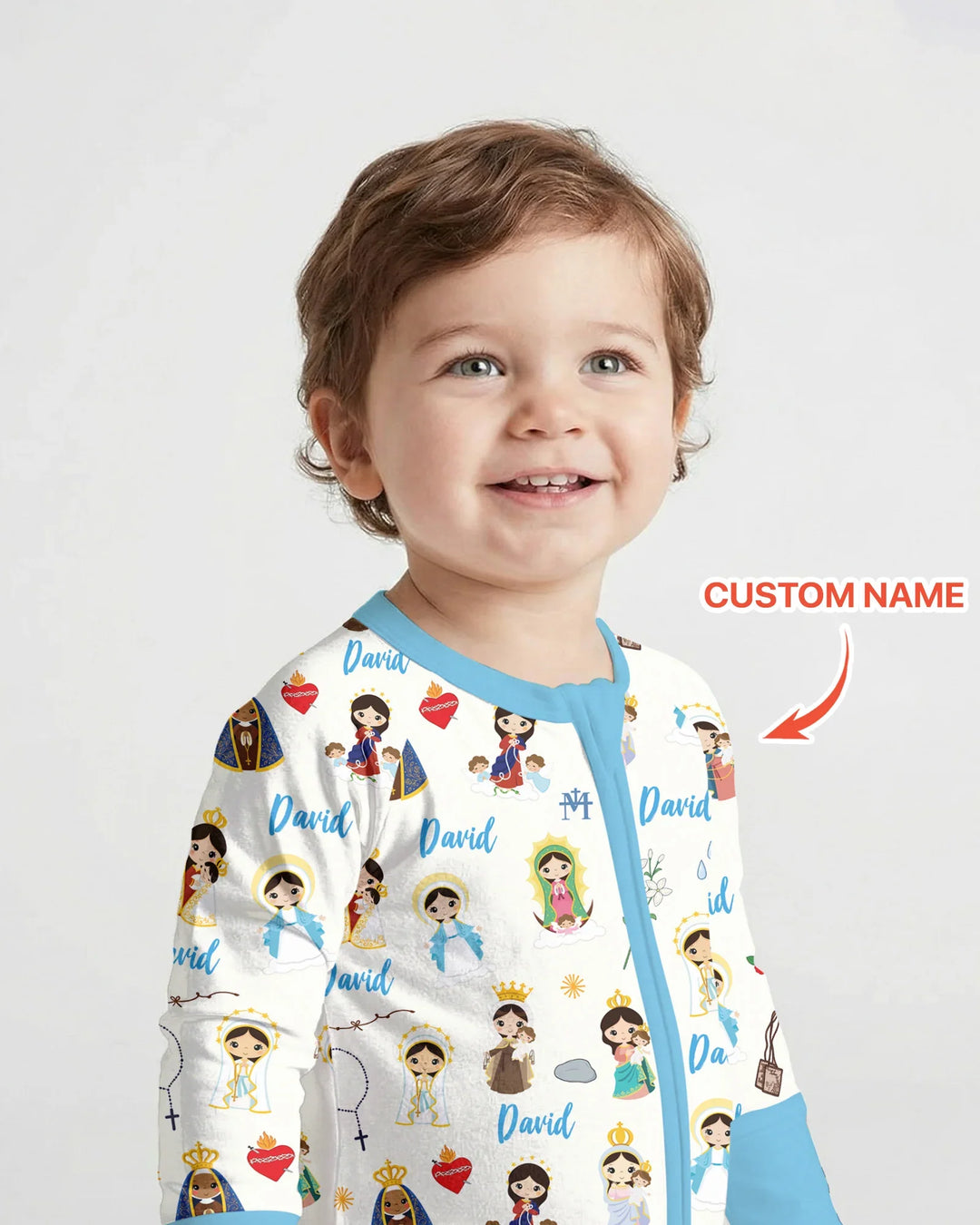 Gerippte Babykleidung mit individuellem Foto - Weich &amp; Skizzenhaft