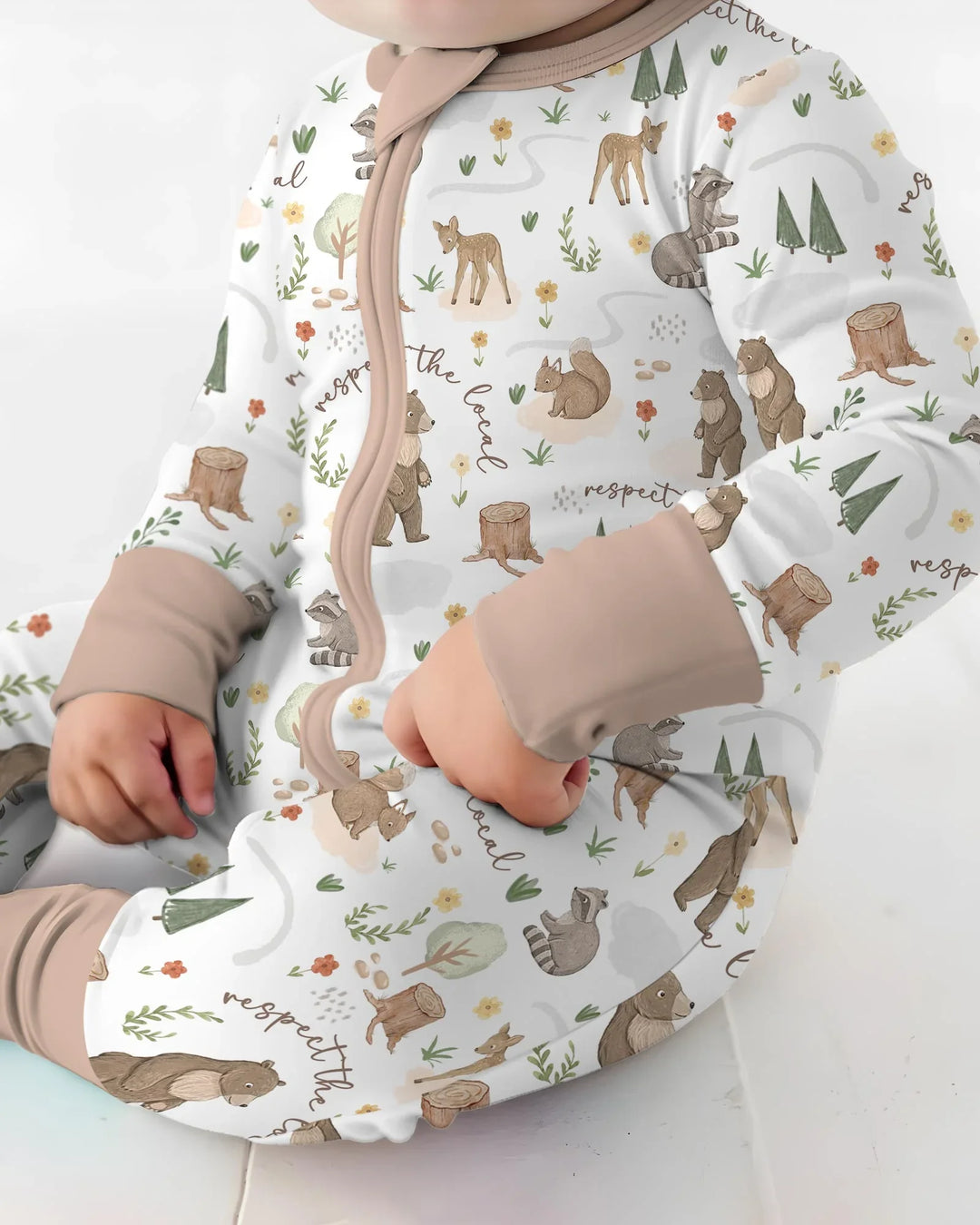 Gerippte Babykleidung mit individuellem Foto - Weich &amp; Skizzenhaft
