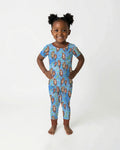 Zweiteiliges, kurzärmliges Pyjama-Set mit Marienkäfern