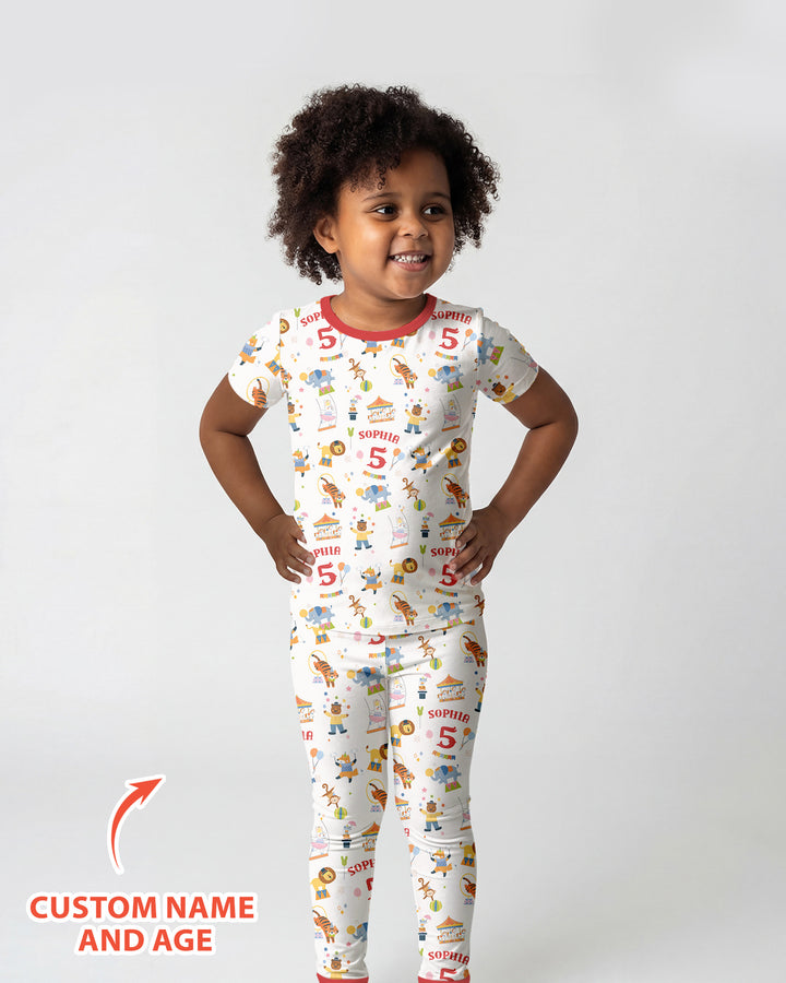 Zweiteiliges, kurzärmliges Pyjama-Set mit Marienkäfern