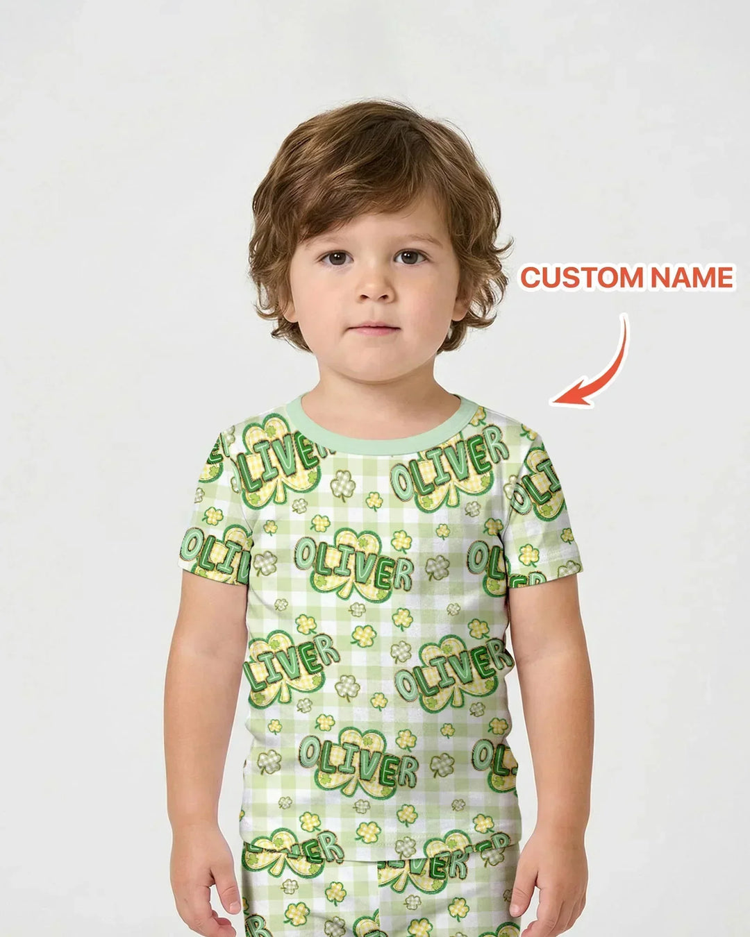 Zweiteiliges Pyjama-Set mit kurzen Ärmeln und Shorts im Sommer-Design