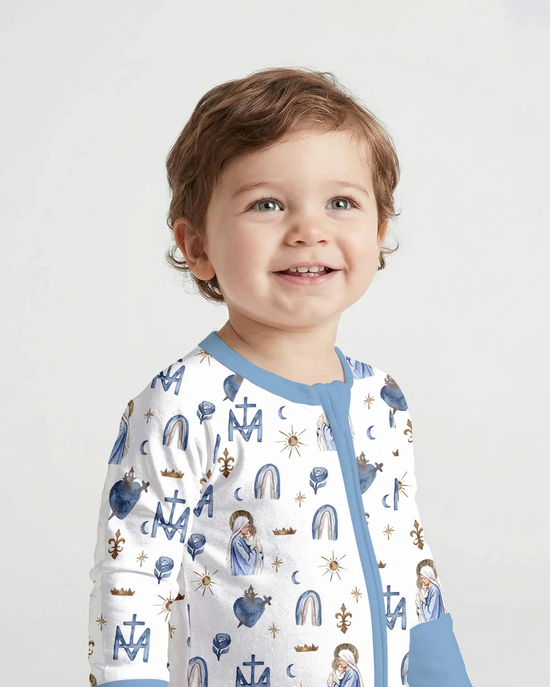 Gerippte Babykleidung mit individuellem Foto - Weich &amp; Skizzenhaft