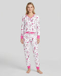 Familien-Pyjama-Set aus Bambus für Damen mit Küsten-Charme