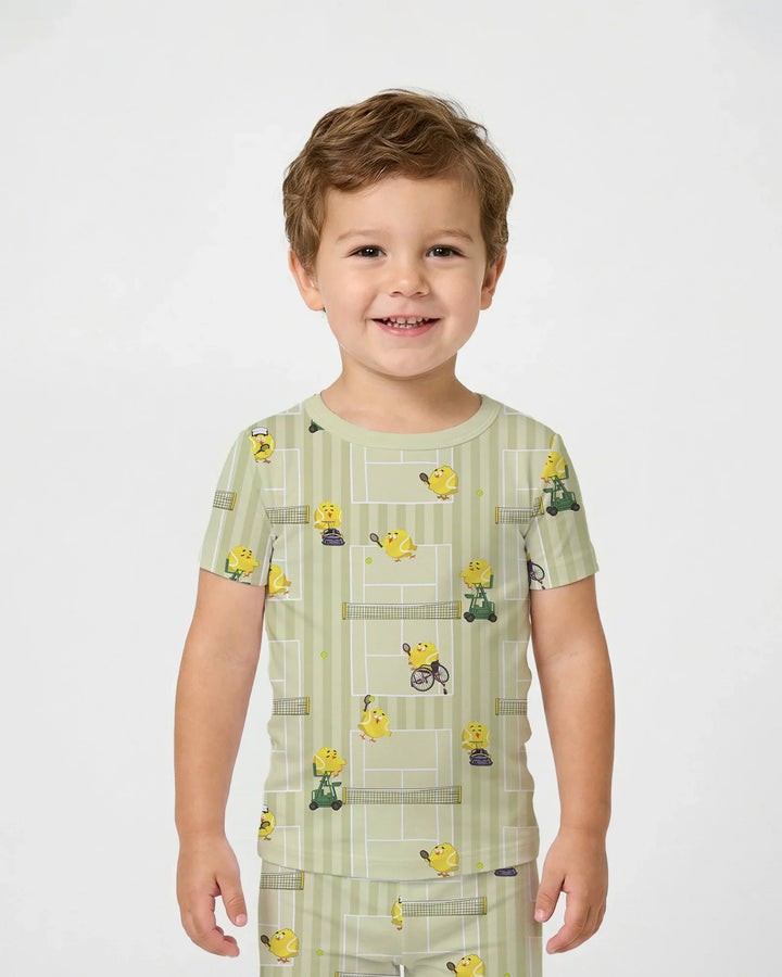 Zweiteiliges, kurzärmliges Pyjama-Set mit Marienkäfern