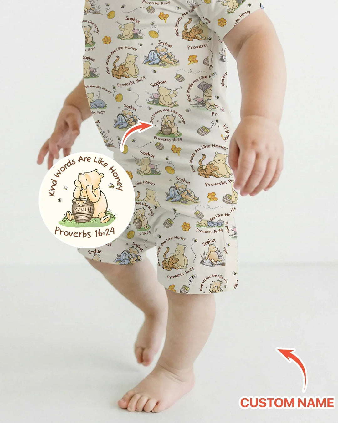 Zweiteiliges Pyjama-Set mit kurzen Ärmeln und Shorts im Sommer-Design