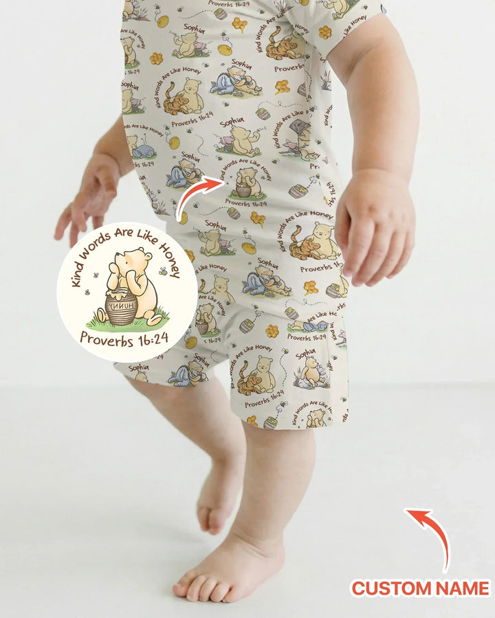 Zweiteiliges Pyjama-Set mit kurzen Ärmeln und Shorts im Sommer-Design
