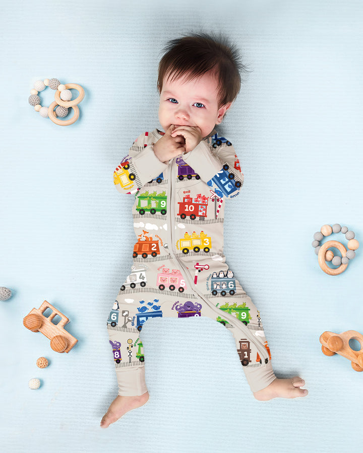 Gerippte Babykleidung mit individuellem Foto - Weich &amp; Skizzenhaft
