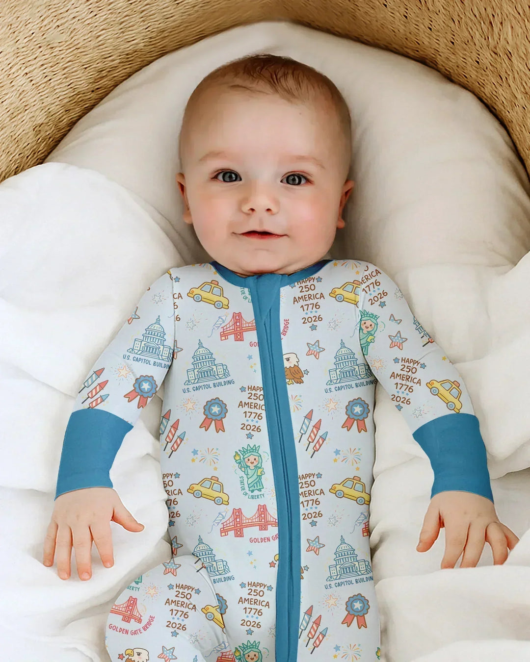 Gerippte Babykleidung mit individuellem Foto - Weich &amp; Skizzenhaft
