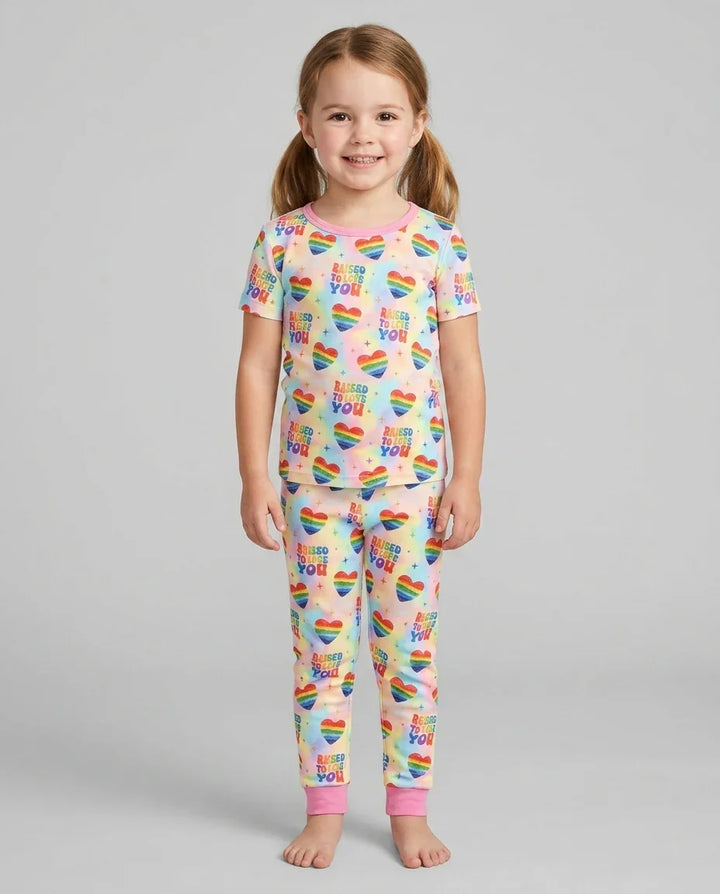 Zweiteiliges, kurzärmliges Pyjama-Set mit Marienkäfern