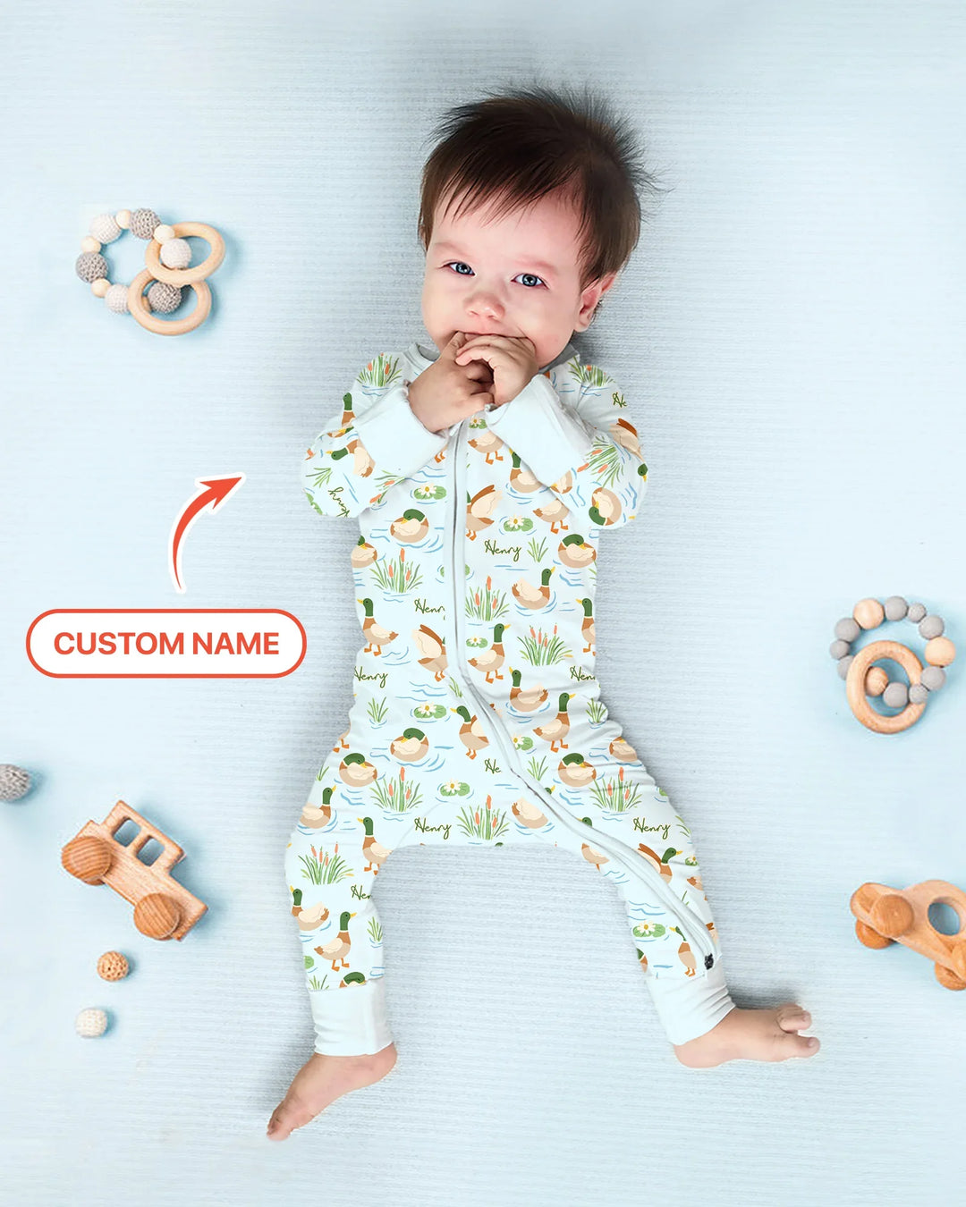 Gerippte Babykleidung mit individuellem Foto - Weich &amp; Skizzenhaft
