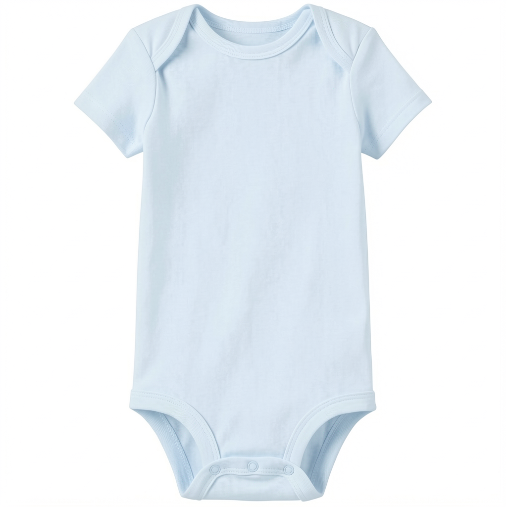 Gerippte Babykleidung mit individuellem Foto - Weich &amp; Skizzenhaft