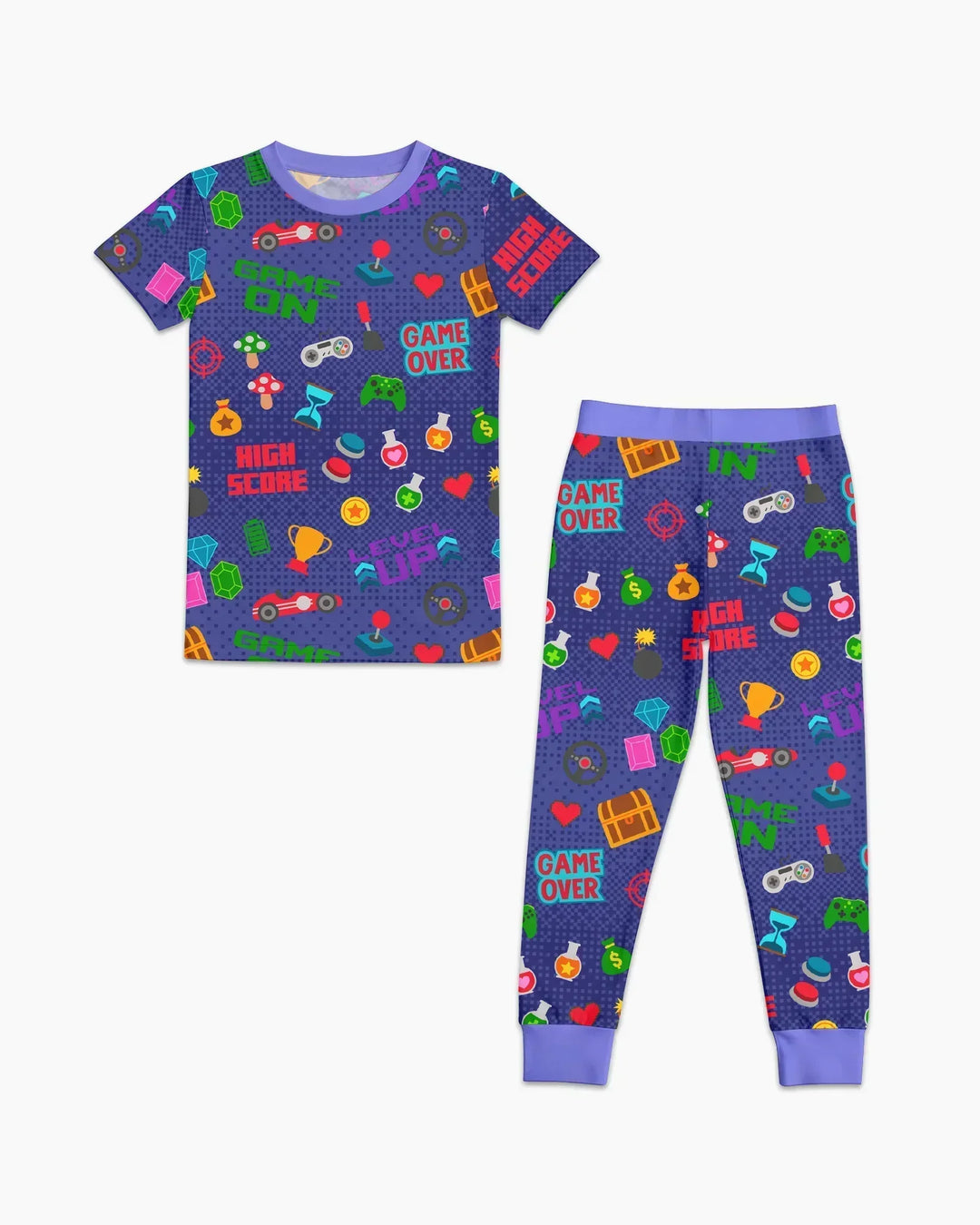 Zweiteiliges, kurzärmliges Pyjama-Set mit Marienkäfern