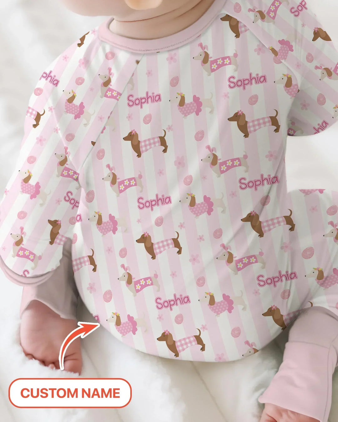 Gerippte Babykleidung mit individuellem Foto - Weich &amp; Skizzenhaft
