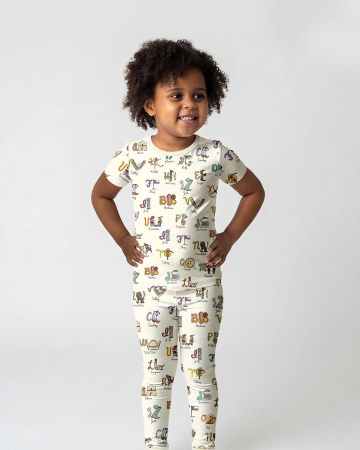 Zweiteiliges, kurzärmliges Pyjama-Set mit Marienkäfern
