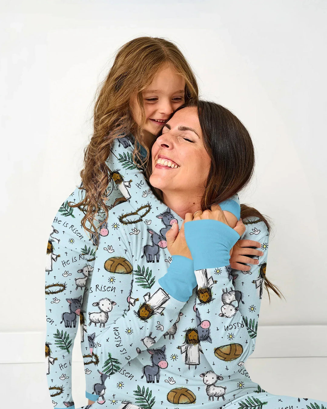 He Is Risen Easter Family Matching Bamboo Women Pajama Set