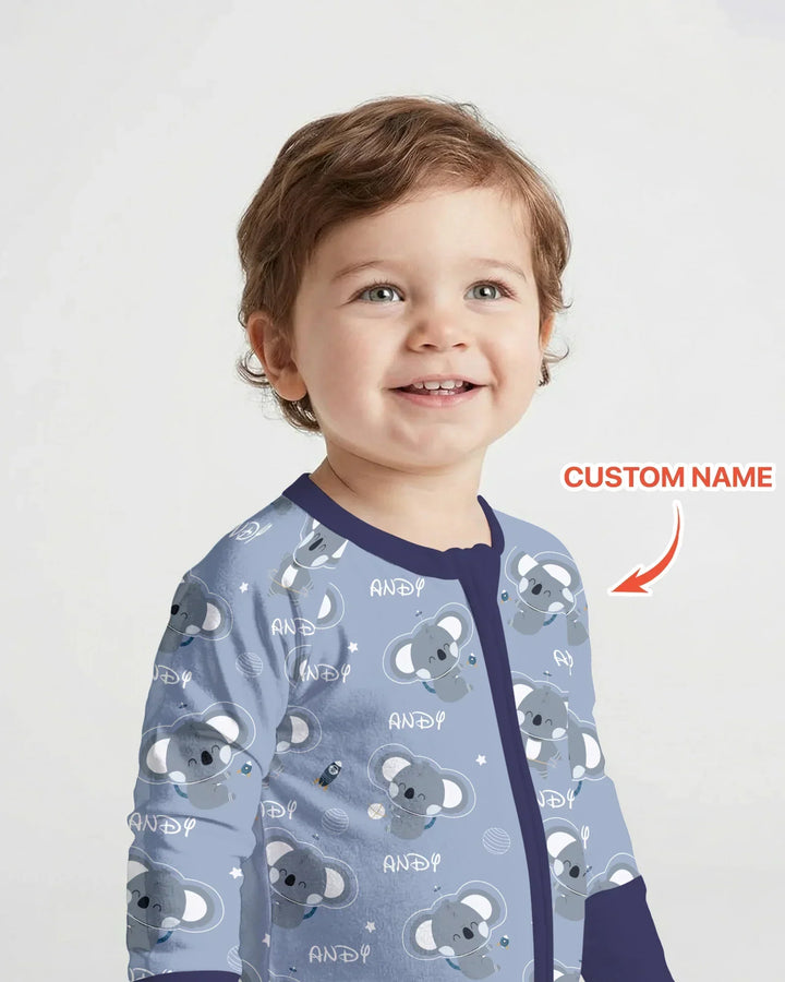 Gerippte Babykleidung mit individuellem Foto - Weich &amp; Skizzenhaft