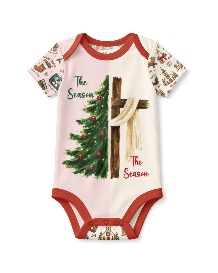 Jesus Is The Reason For The Season Family Matching Bamboo Bodysuit